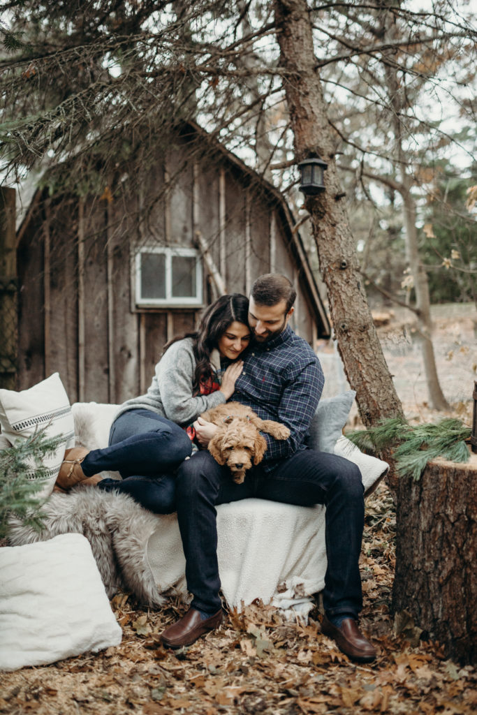 muskoka wedding photographer, couples winter session