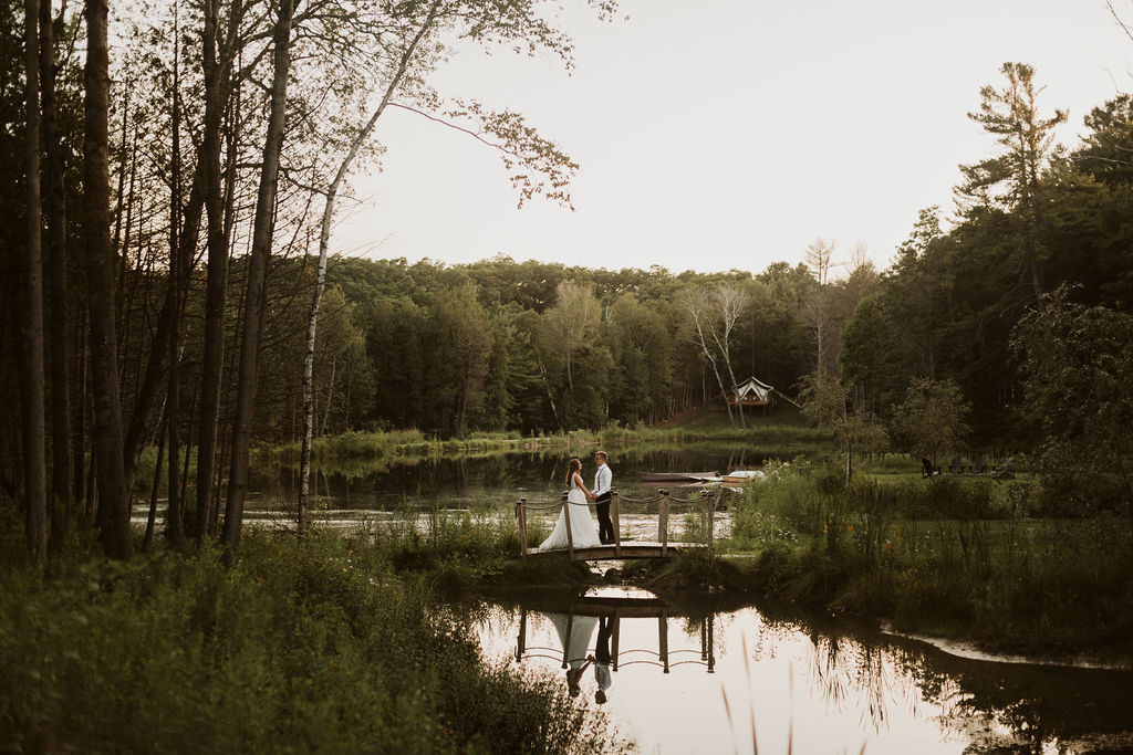 forest wedding whispering springs ontario canada